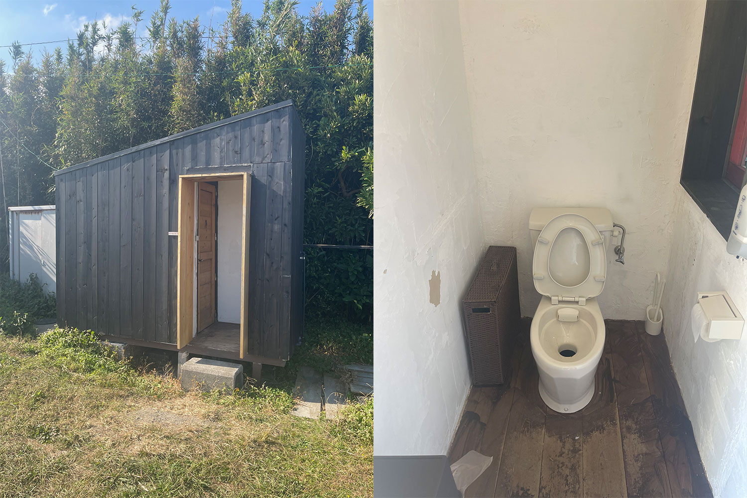 江見吉浦 海辺のキャンプ場　トイレ