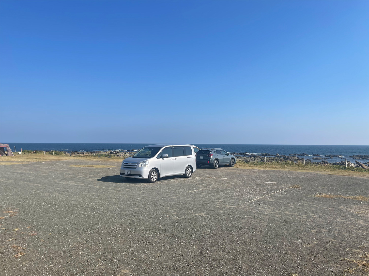 江見吉浦 海辺のキャンプ場　駐車場
